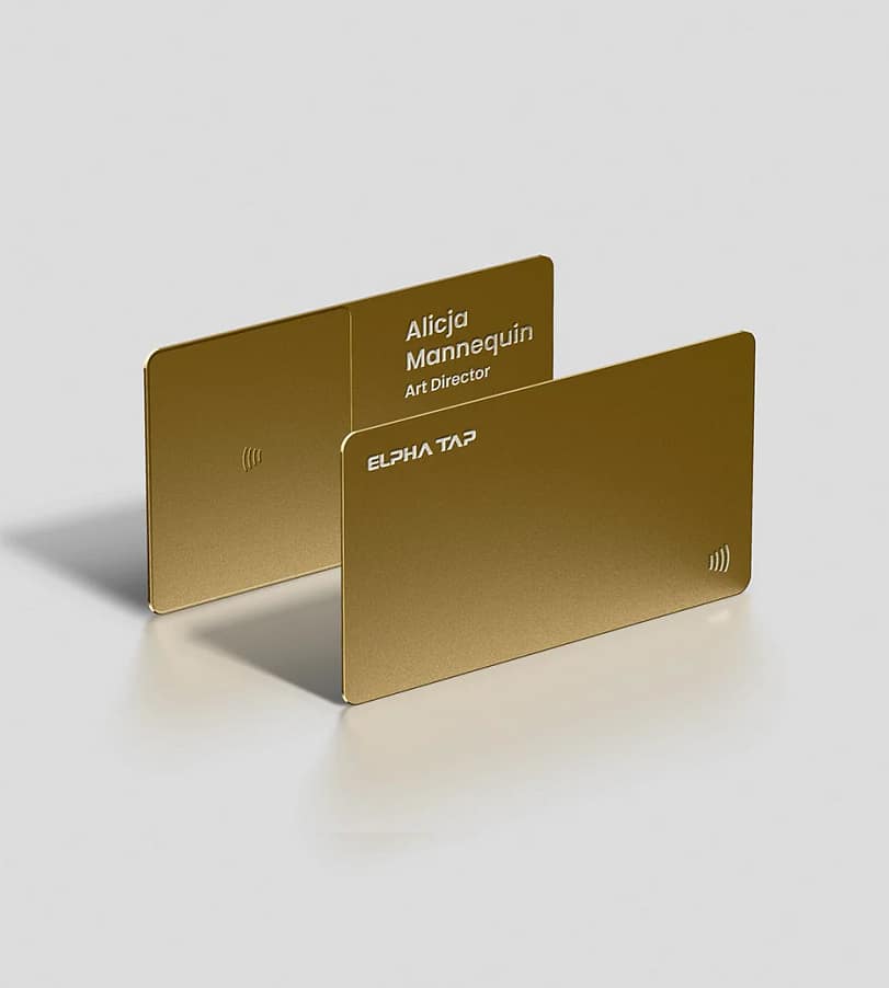 Exclusive business cards made of metal, wood & PVC | ifPrint GmbH